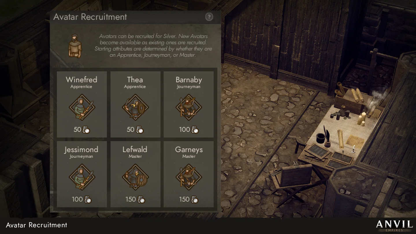 Your first session in Anvil Empires